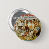 Buffalo Bill's Wilde West Show Ronde Button 5,7 Cm (Voorkant /achterkant)