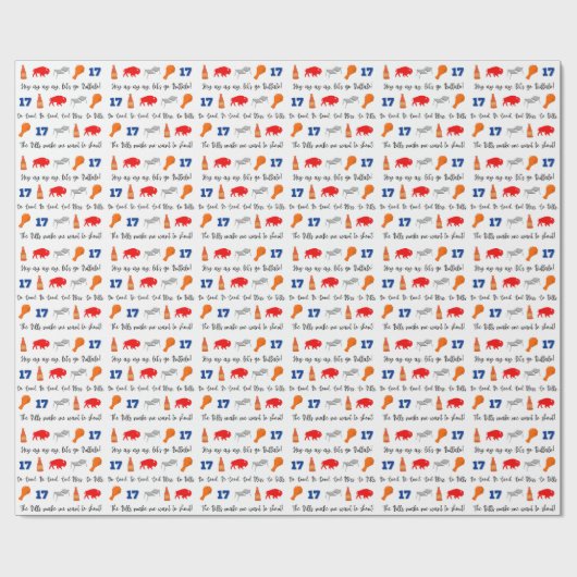 Buffalo Bills Wrapping Paper Cadeaupapier (Vlak)