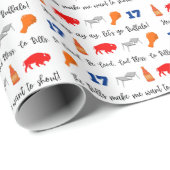 Buffalo Bills Wrapping Paper Cadeaupapier (Rol Hoek)
