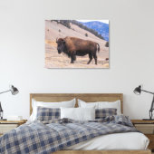 Buffalo Bison American Wildlife Canvas Afdruk (Insitu (Slaapkamer))