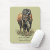 Buffalo Bison Animal Totem Spirit Guide Muismat (Met muis)