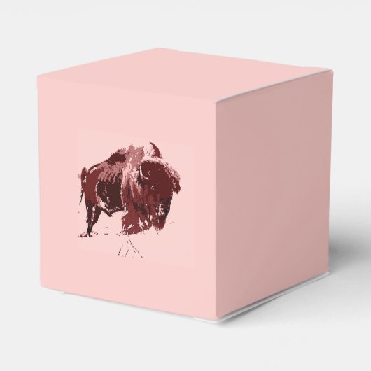 Buffalo - Bison Bedankdoosjes (Achterkant)