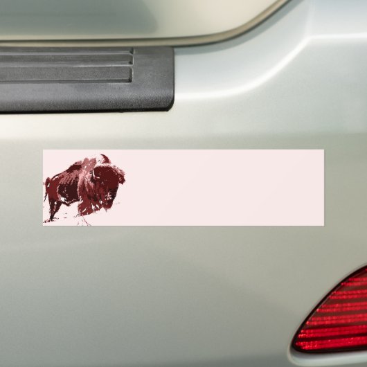 Buffalo - Bison Bumpersticker (Op auto)