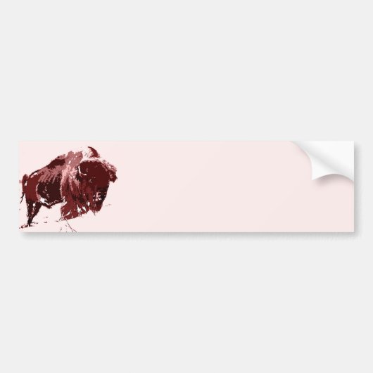 Buffalo - Bison Bumpersticker (Voorkant)
