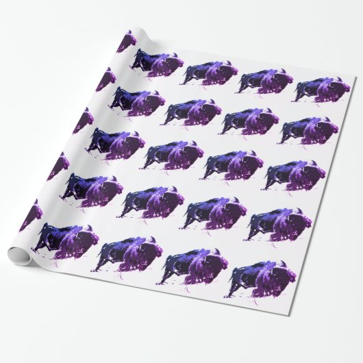 Buffalo Bison Cadeaupapier (Uitgerold)