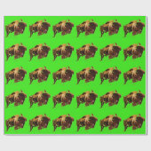 Buffalo Bison Cadeaupapier (Vlak)