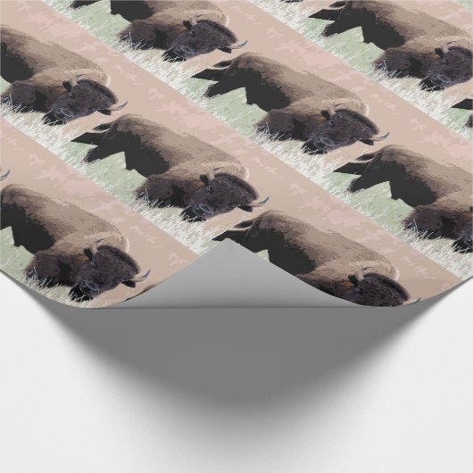 Buffalo Bison Cadeaupapier (Hoek)