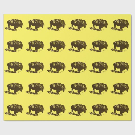 Buffalo Bison Cadeaupapier (Vlak)