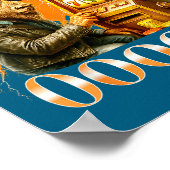 Buffalo Bison Casino Slot Machine Funny Gambling B Poster (Hoek)