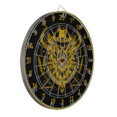 Buffalo Bison Dartboard met Cowboy Pet Dartbord (Voorkant Links)