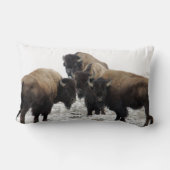 Buffalo Bison Decoratief Sierkussen Kussen (Achterkant)