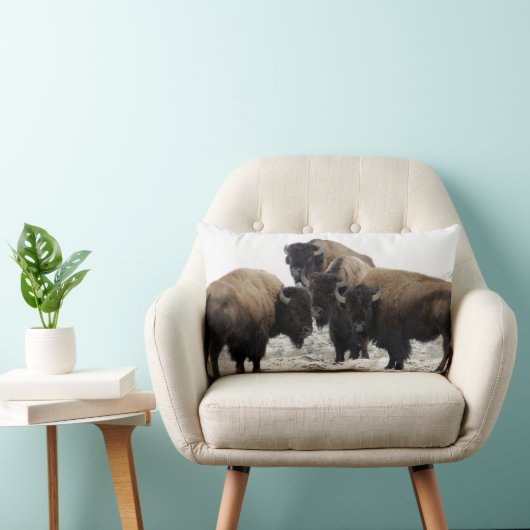 Buffalo Bison Decoratief Sierkussen Kussen (Stoel)