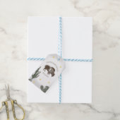 Buffalo Bison Desert Ranch Cactus Westerne verjaar Cadeaulabel (Met Touw)