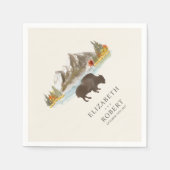 Buffalo Bison Herfst naherfst mountainbond Servet (Voorkant)