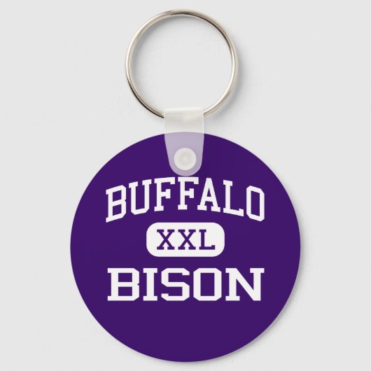 Buffalo - Bison - High School - Buffalo Minnesota Sleutelhanger (Voorkant)