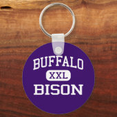Buffalo - Bison - High School - Buffalo Minnesota Sleutelhanger (Voorkant)