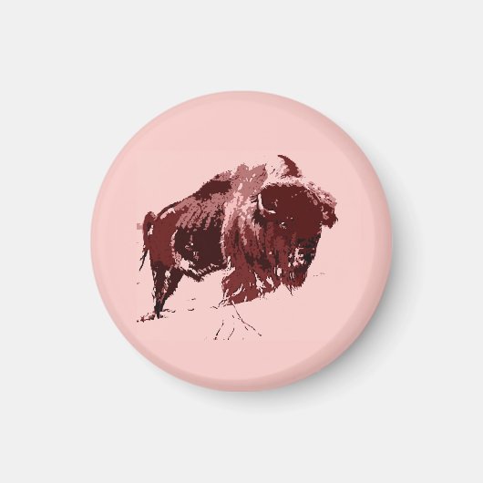 Buffalo - Bison Magneet (Voorkant)