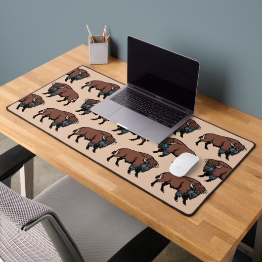 Buffalo Bison Pattern Bureaumat (Kantoor 2)