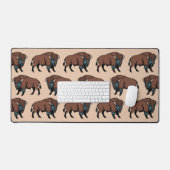 Buffalo Bison Pattern Bureaumat (Keyboard & Muis)