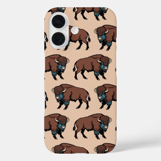 Buffalo Bison Pattern Case-Mate iPhone Case (Achterkant)