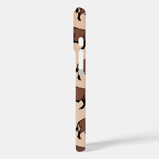 Buffalo Bison Pattern Case-Mate iPhone Case (Achterkant / Links)