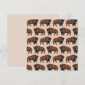 Buffalo Bison Pattern Kaart (Voorkant / Achterkant)