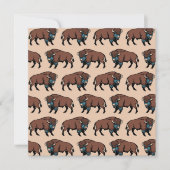 Buffalo Bison Pattern Kaart (Voorkant)