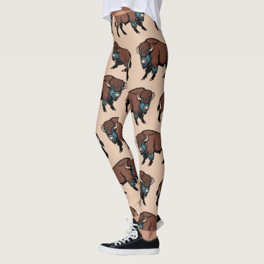 Buffalo Bison Pattern Leggings (Links)