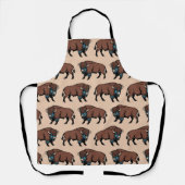 Buffalo Bison Pattern Schort (Voorkant)