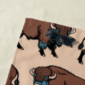 Buffalo Bison Pattern Strandlaken (In situ)