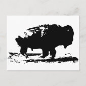 Buffalo Bison Pop Art uitvoeren Briefkaart (Voorkant)