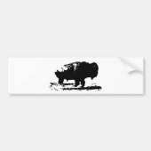 Buffalo Bison Pop Art uitvoeren Bumpersticker (Voorkant)