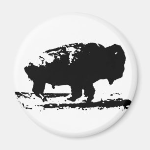 Buffalo Bison Pop Art uitvoeren Magneet