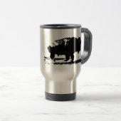 Buffalo Bison Pop Art uitvoeren Reisbeker (Voorkant rechts)