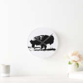 Buffalo Bison Pop Art uitvoeren Ronde Klok (Huis)