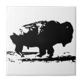 Buffalo Bison Pop Art uitvoeren Tegeltje (Voorkant)