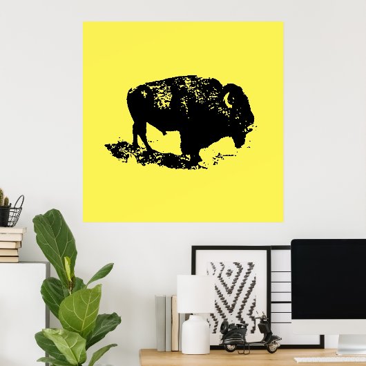 Buffalo Bison Poster (Thuiskantoor)