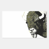 Buffalo - Bison Rechthoekige Sticker (Voorkant)