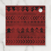 Buffalo Bison Santa Merry kerstboom Snow Favo Bedankjes Labels (Achterkant)