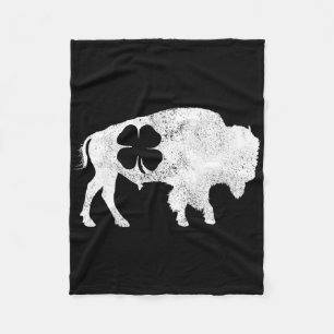 Buffalo Bison Shamrock St. Patrick's Day Sint-Patr Fleece Deken