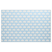 Buffalo Bison Silhouettes Blauw Stof (Fat Quarter)