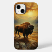 Buffalo Bison Sunset Silhouet Case-Mate iPhone Case (Achterkant)