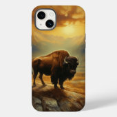Buffalo Bison Sunset Silhouet Case-Mate iPhone Case (Achterkant)