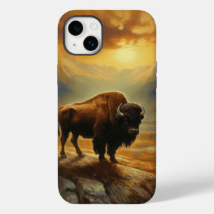 Buffalo Bison Sunset Silhouet Case-Mate iPhone 14 Plus Hoesje