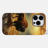Buffalo Bison Sunset Silhouet Case-Mate iPhone Case (Achterkant (horizontaal))