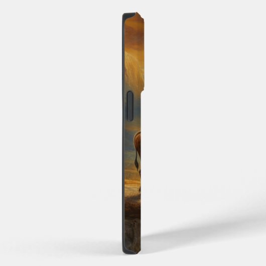 Buffalo Bison Sunset Silhouet Case-Mate iPhone Case (Achterkant / Rechts)