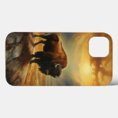 Buffalo Bison Sunset Silhouet Case-Mate iPhone Case (Achterkant (horizontaal))