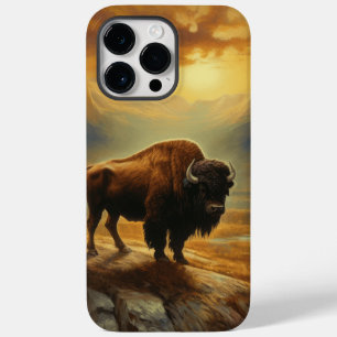 Buffalo Bison Sunset Silhouet Case-Mate iPhone 14 Pro Max Hoesje