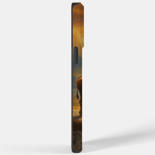 Buffalo Bison Sunset Silhouet Case-Mate iPhone Case (Achterkant / Rechts)