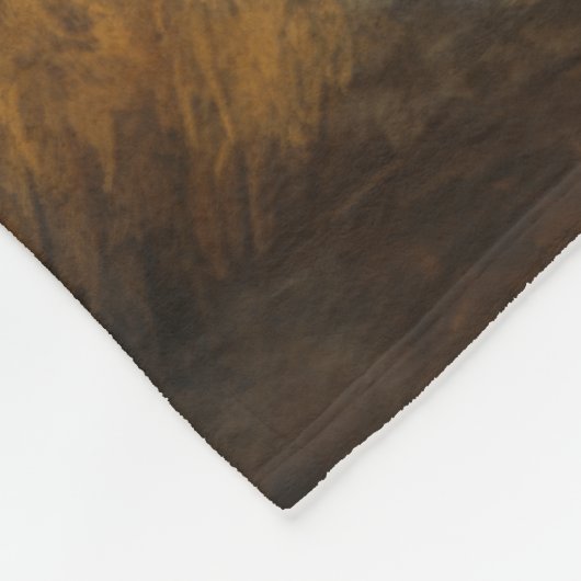 Buffalo Bison Sunset Silhouet Fleece Deken (Hoek)